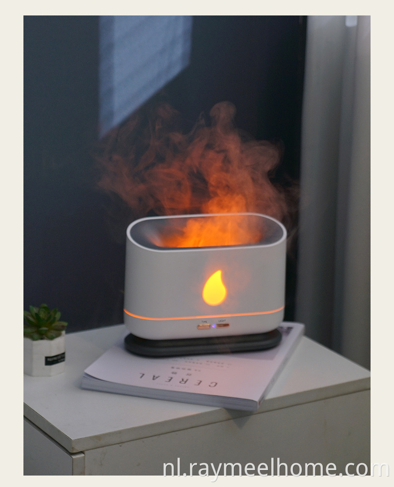 USB 200 ml aroma Essentiële olie diffuser vlam luchtbevochtiger aroma diffuser